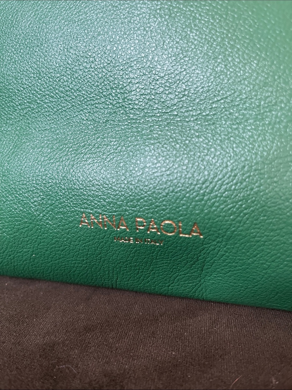 Anna Paola Green Leather hand bag made in Italy - Picture 4 of 12